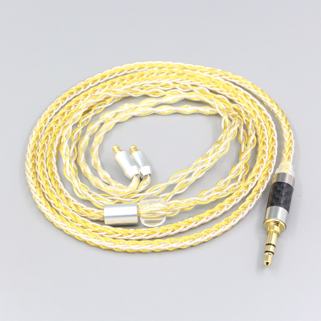 8 Core OCC Silver Gold Plated Earphone Cable For Audio Technica ath-ls400 ls300 ls200 ls70 ls50 e40 e50 e70 312A