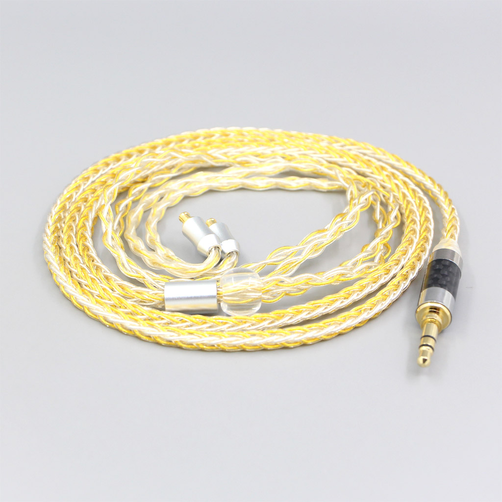 8 Core OCC Silver Gold Plated Earphone Cable For Audio Technica ath-ls400 ls300 ls200 ls70 ls50 e40 e50 e70 312A