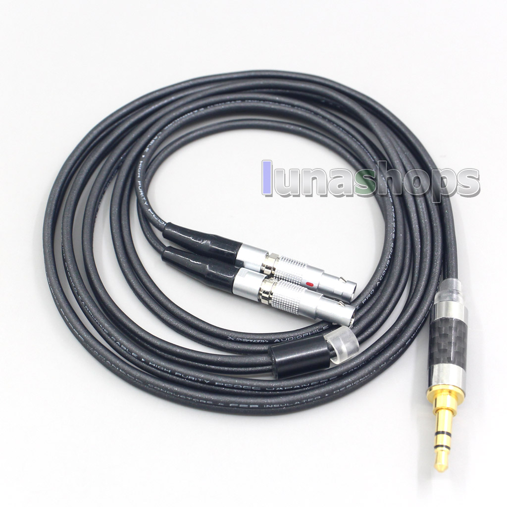 2.5mm 4.4mm XLR 3.5mm Black 99% Pure PCOCC Earphone Cable For Ultrasone Jubilee 25E dition ED8EX ED15