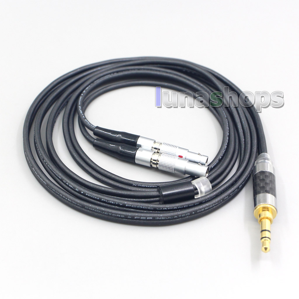 2.5mm 4.4mm XLR 3.5mm Black 99% Pure PCOCC Earphone Cable For Ultrasone Jubilee 25E dition ED8EX ED15