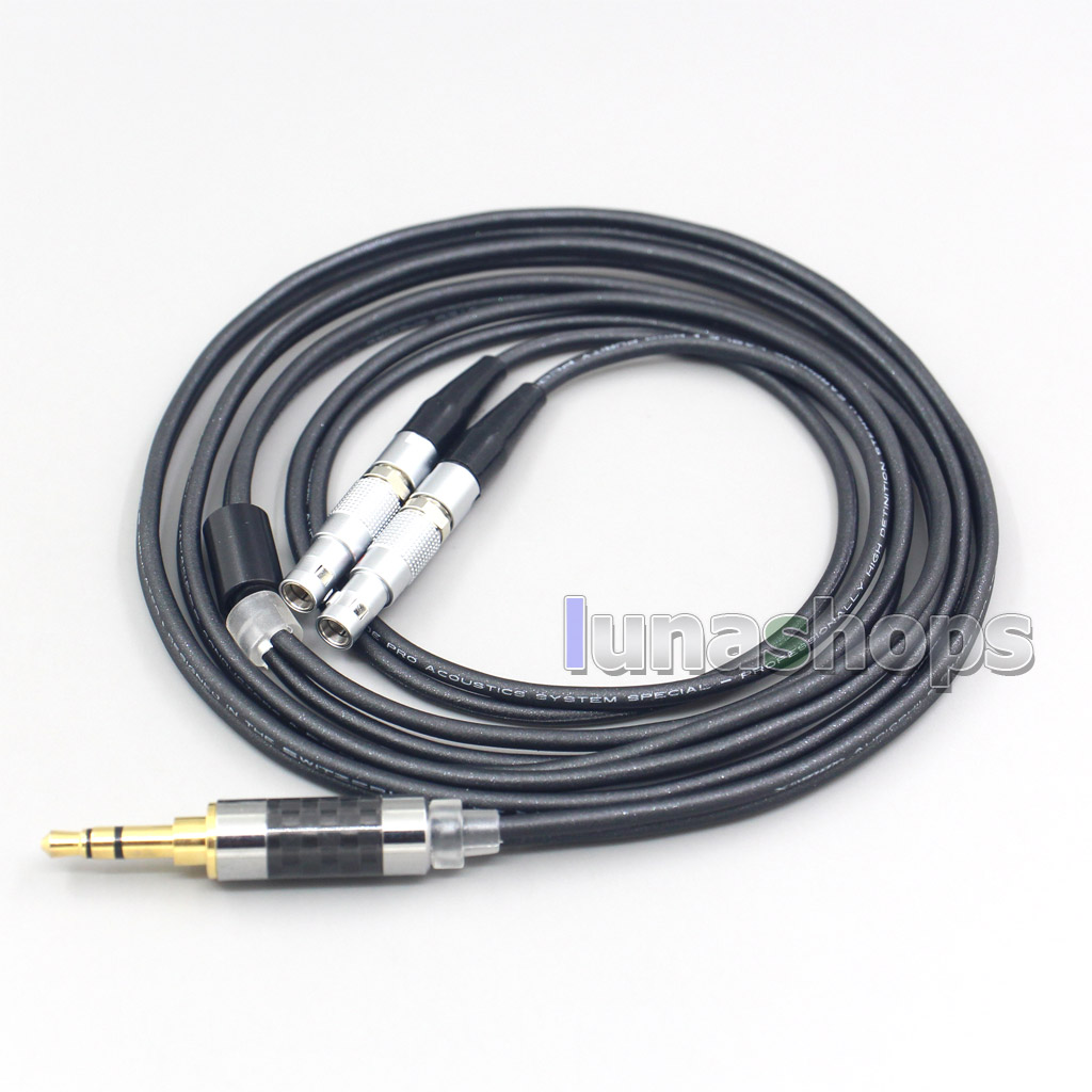 2.5mm 4.4mm XLR 3.5mm Black 99% Pure PCOCC Earphone Cable For Ultrasone Jubilee 25E dition ED8EX ED15