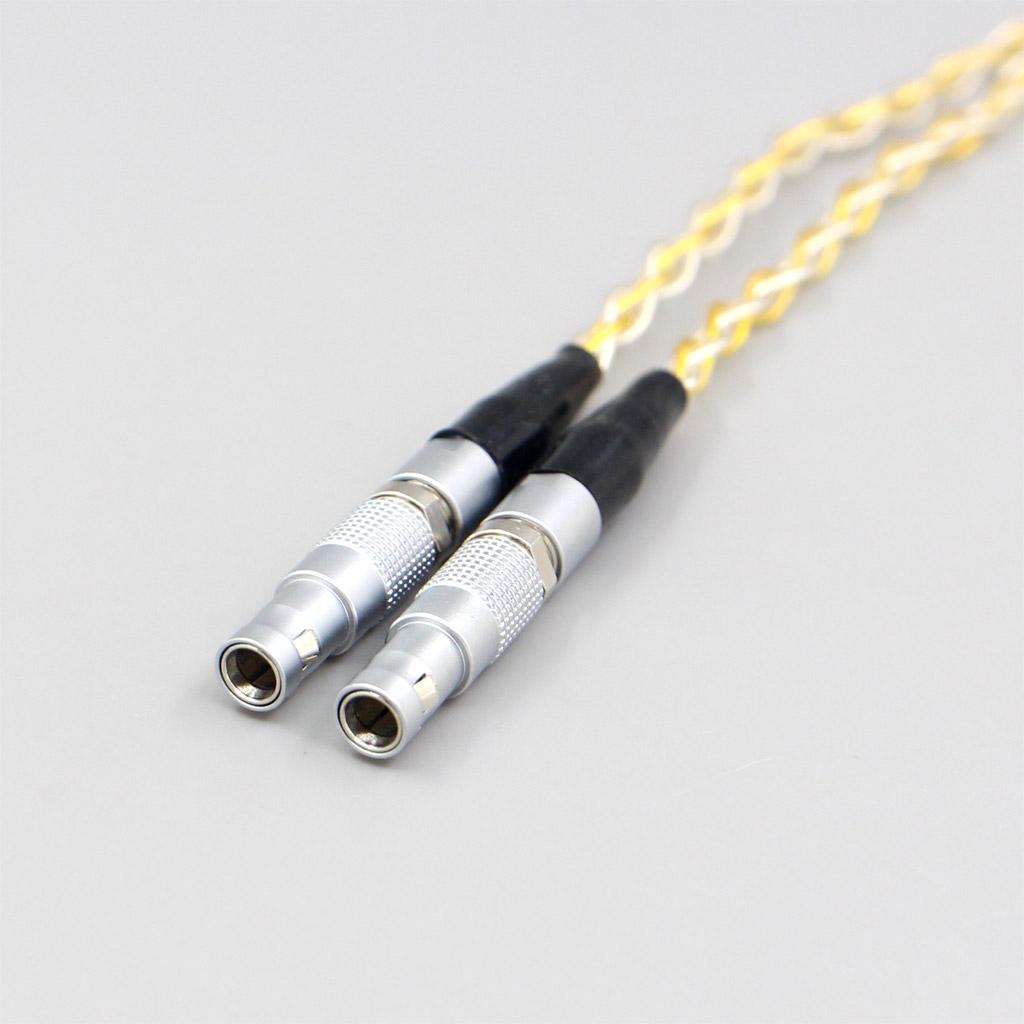 8 Core OCC Silver Gold Plated Braided Earphone Cable For Ultrasone Jubilee 25E dition ED8EX ED15 Headphone