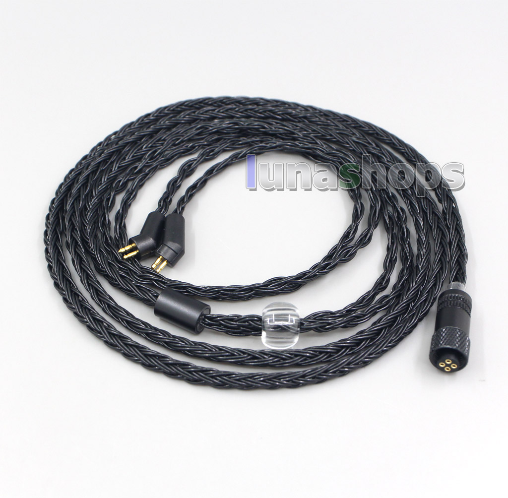 16 Core Black OCC Awesome All In 1 Plug Earphone Cable For Etymotic ER4B ER4PT ER4S ER6I ER4 2pin