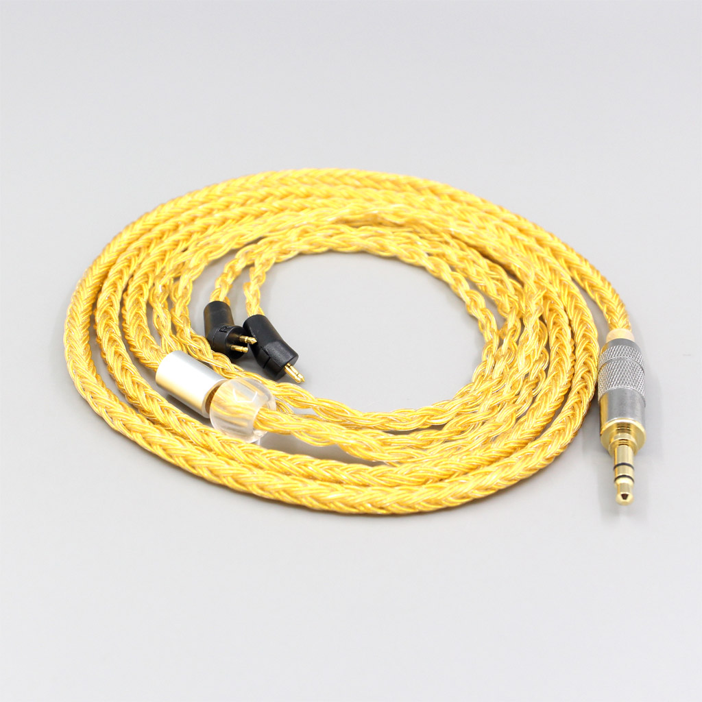 16 Core OCC Gold Plated Braided Earphone Cable For Etymotic ER4B ER4PT ER4S ER6I ER4 2pin