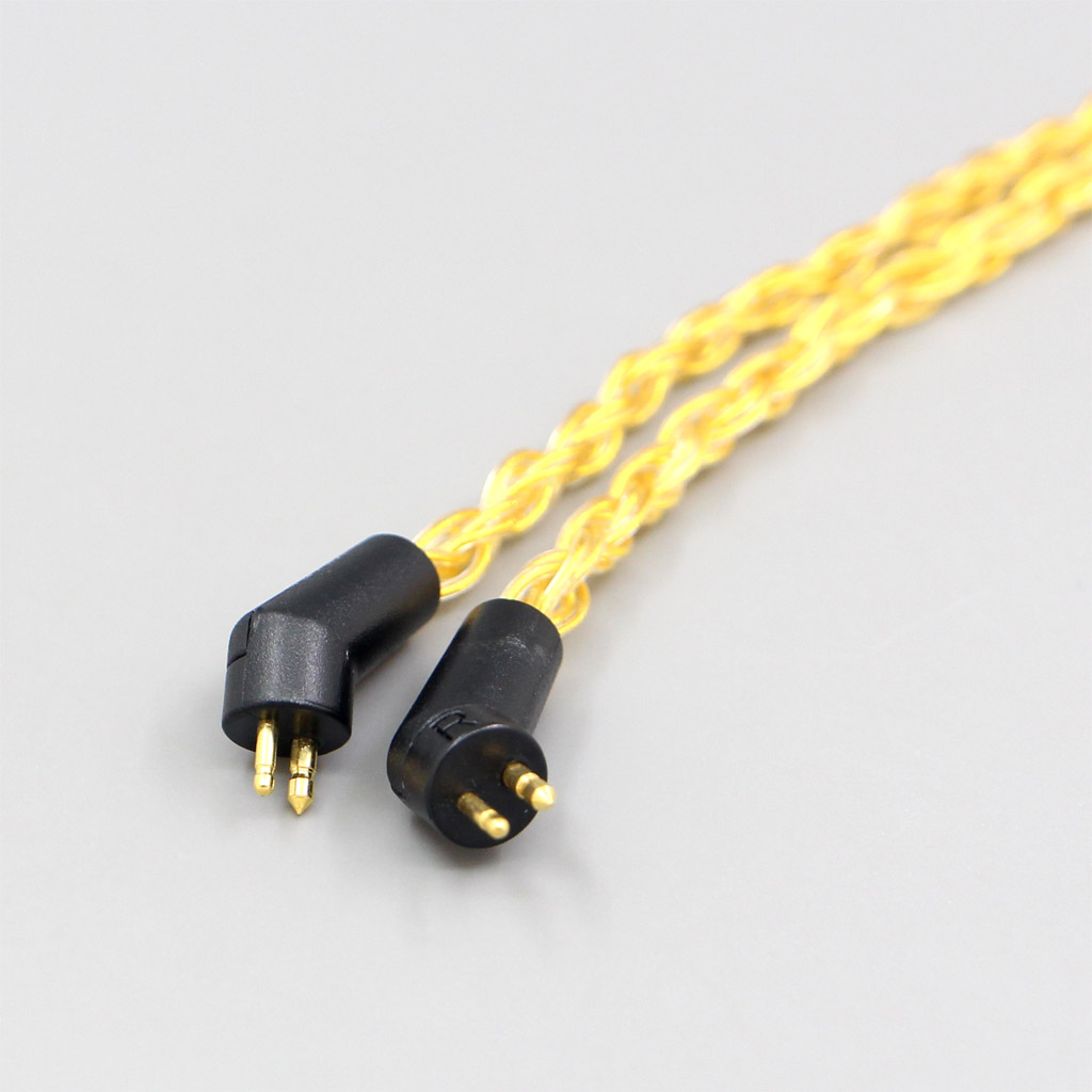 16 Core OCC Gold Plated Braided Earphone Cable For Etymotic ER4B ER4PT ER4S ER6I ER4 2pin