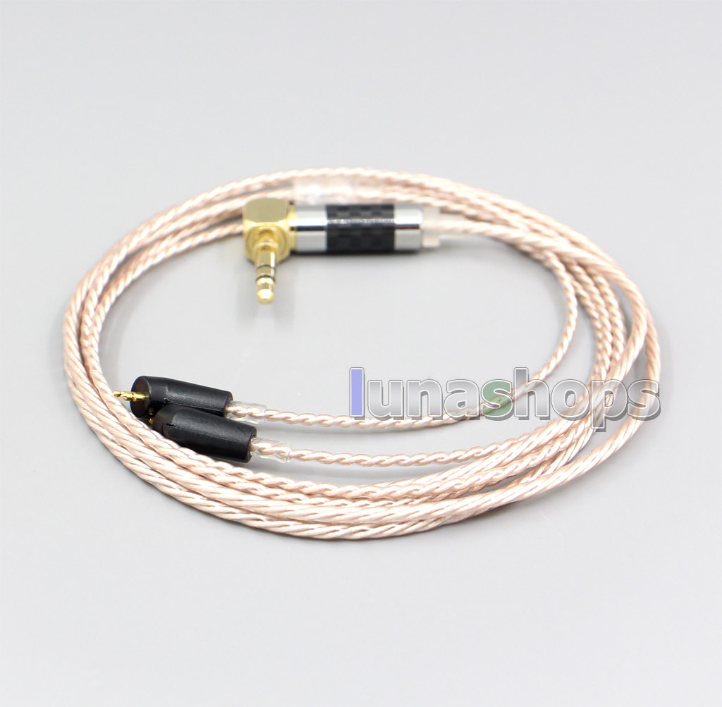 Hi-Res Brown XLR 3.5mm 2.5mm 4.4mm Earphone Cable For Etymotic ER4B ER4PT ER4S ER6I ER4 2pin