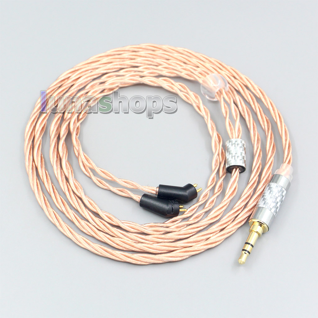 Silver Plated OCC Shielding Coaxial Earphone Cable For Etymotic ER4B ER4PT ER4S ER6I ER4 2pin In ear