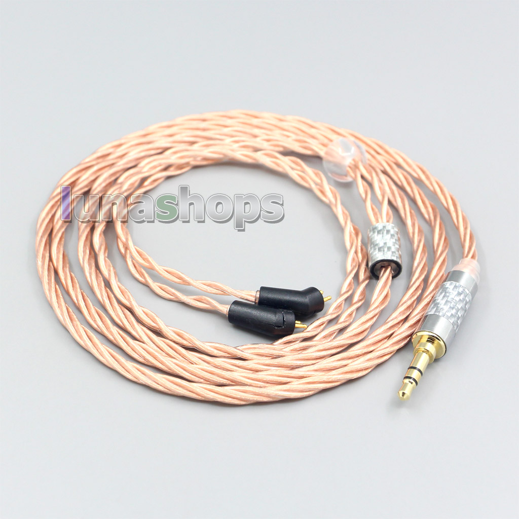 Silver Plated OCC Shielding Coaxial Earphone Cable For Etymotic ER4B ER4PT ER4S ER6I ER4 2pin In ear