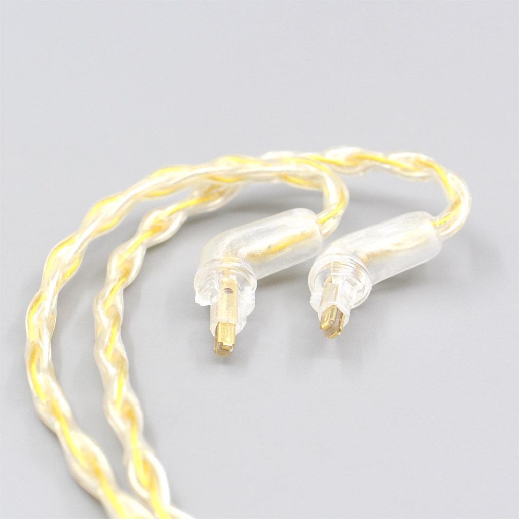 8 Core Silver Gold Plated Braided Earphone Cable For Sony MDR-EX1000 MDR-EX600 MDR-EX800 MDR-7550