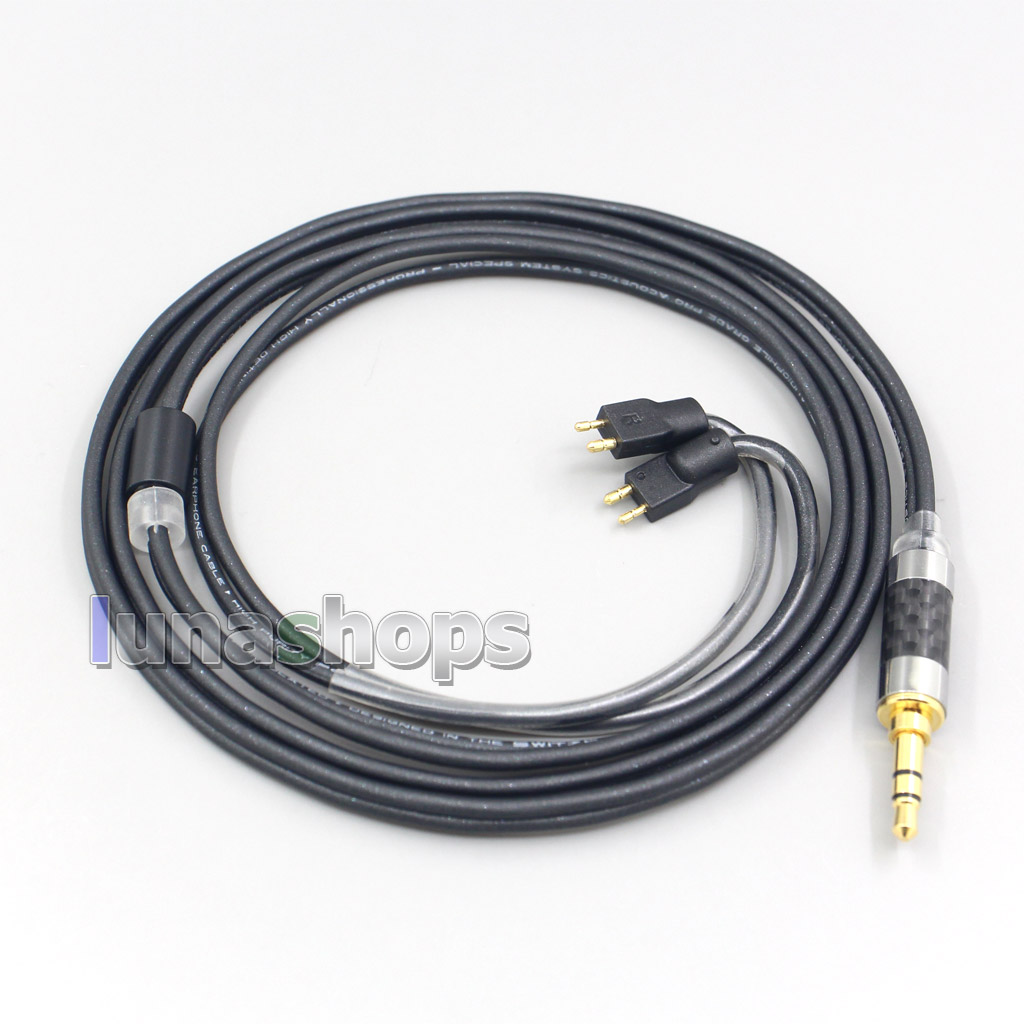 Black 99% Pure PCOCC Earphone Cable For Fitear To Go! 334 private c435 mh334 Jaben 111(F111) MH333 223 22