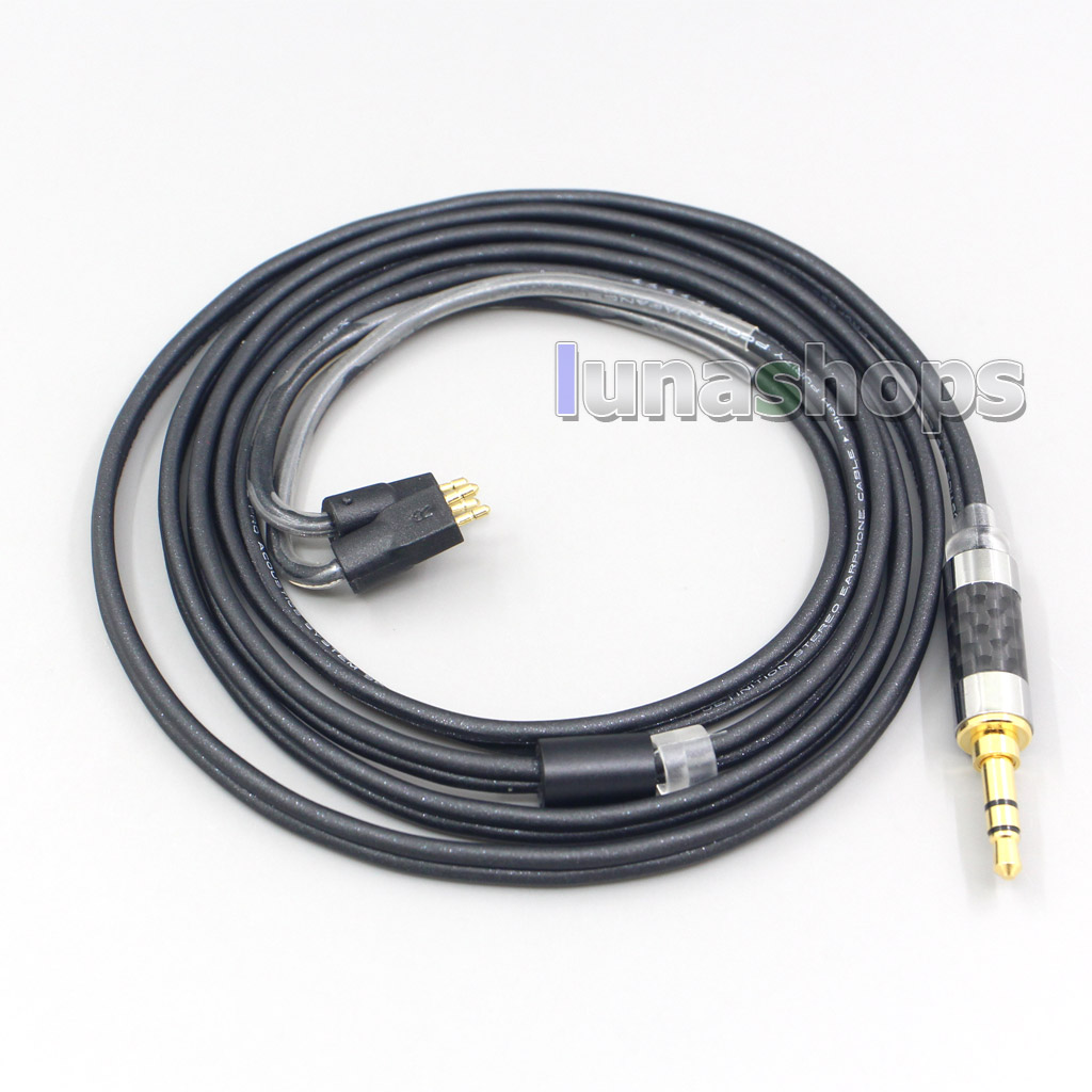 Black 99% Pure PCOCC Earphone Cable For Fitear To Go! 334 private c435 mh334 Jaben 111(F111) MH333 223 22
