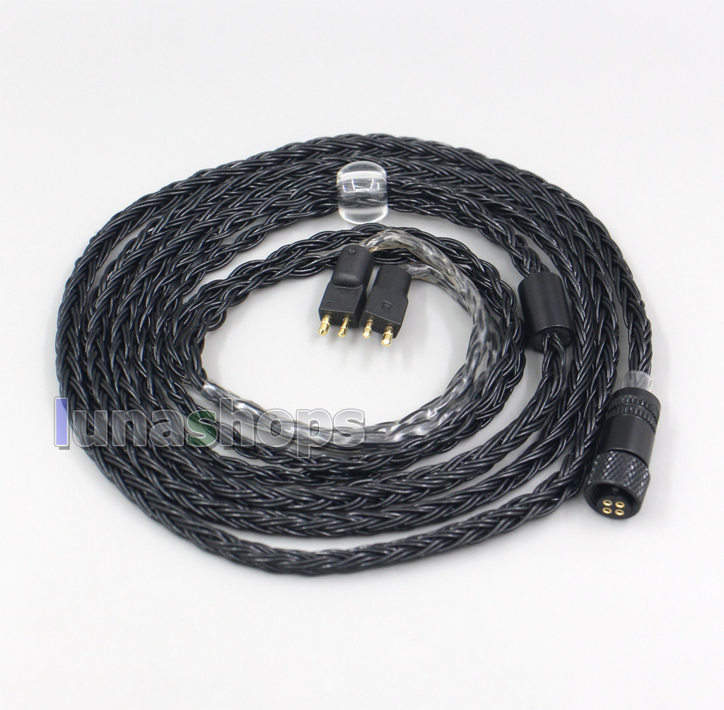 16 Core Black OCC Awesome All In 1 Plug Earphone Cable For Fitear To Go! 334 private c435 mh334 Jaben 111(F111) MH333 223 22