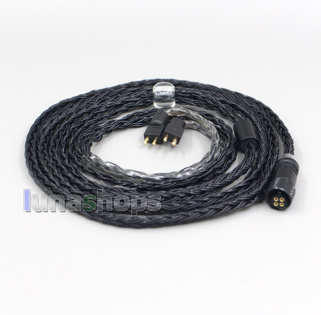 16 Core Black OCC Awesome All In 1 Plug Earphone Cable For Fitear To Go! 334 private c435 mh334 Jaben 111(F111) MH333 223 22