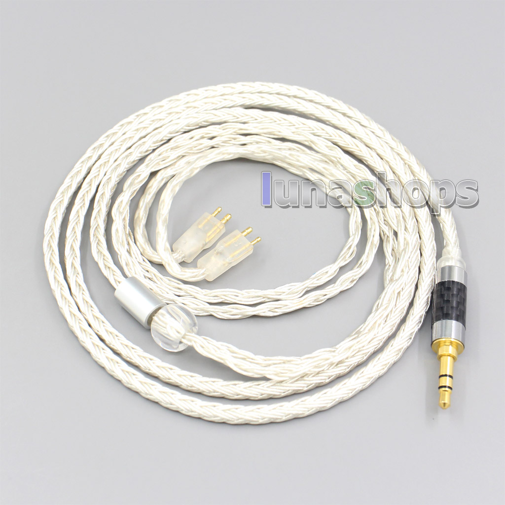 16 Core OCC Silver Plated Headphone Earphone Cable For Fitear To Go! 334 private c435 Jaben F111 MH333 223 22