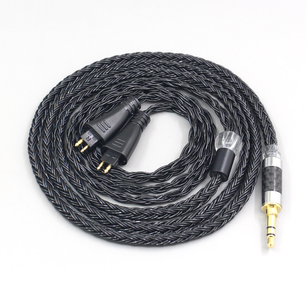 16 Core 7N OCC Black Braided Earphone Cable For FOSTEX TH900 MKII MK2 TH-909 TR-X00 TH-600 Headphone