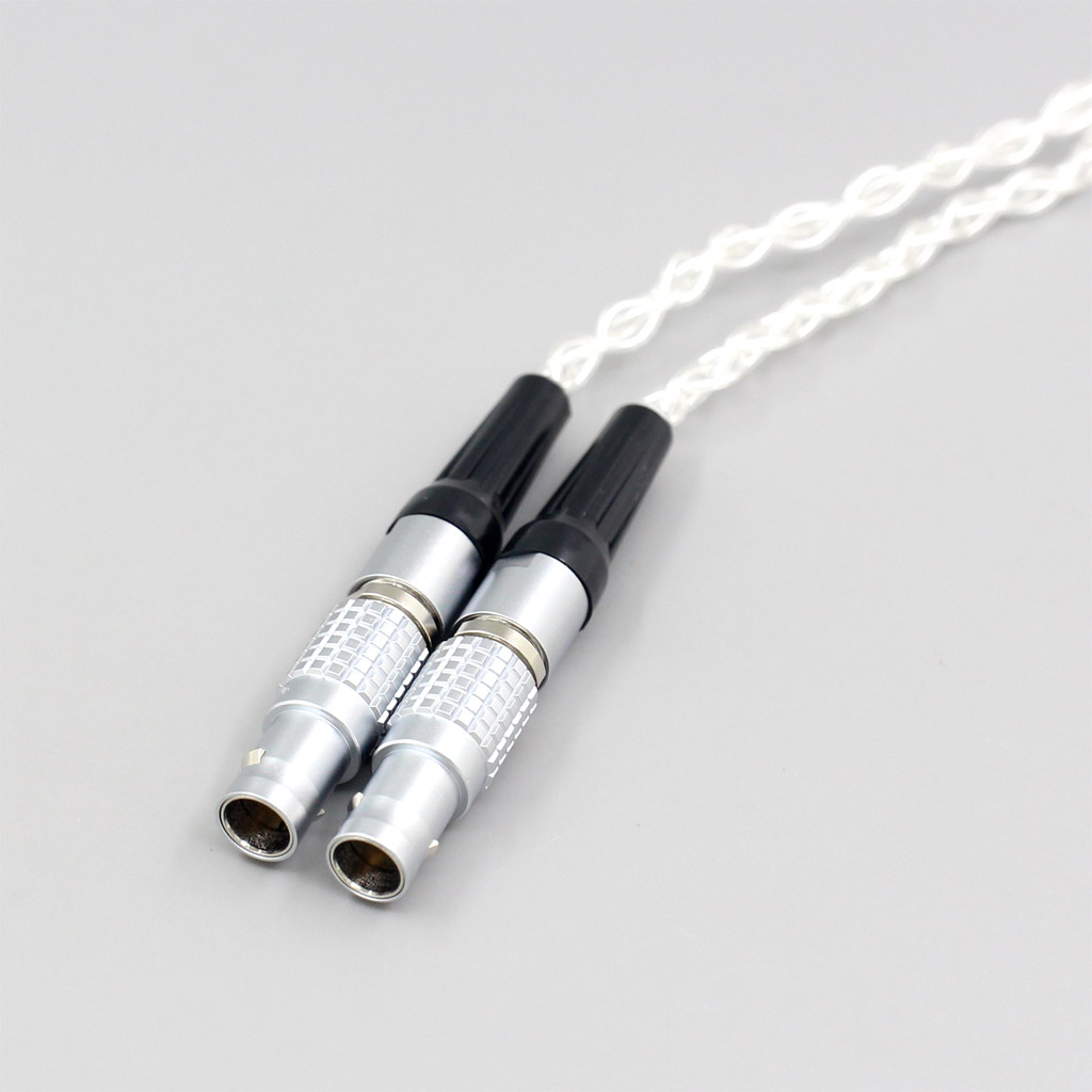 99% Pure Silver 8 Core 2.5mm 4.4mm 3.5mm XLR Headphone Earphone Cable For Focal Utopia Fidelity Circumaural