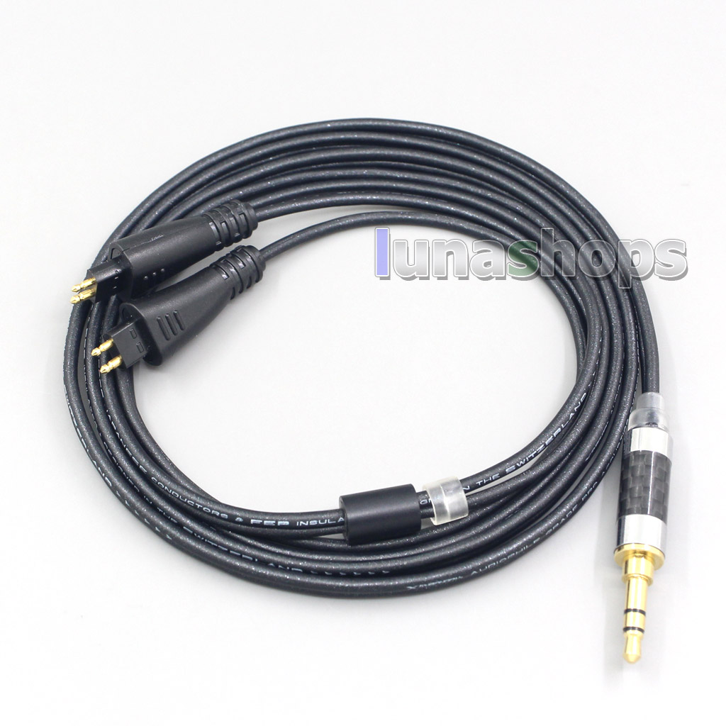2.5mm 3.5mm 4.4mm XLR Black 99% Pure PCOCC Earphone Cable For FOSTEX TH900 MKII MK2 TH-909 TR-X00 TH-600