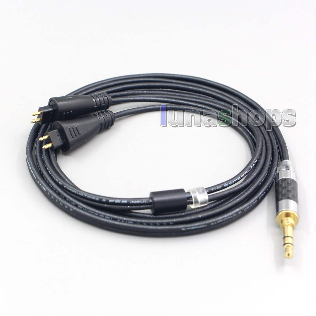 2.5mm 3.5mm 4.4mm XLR Black 99% Pure PCOCC Earphone Cable For FOSTEX TH900 MKII MK2 TH-909 TR-X00 TH-600