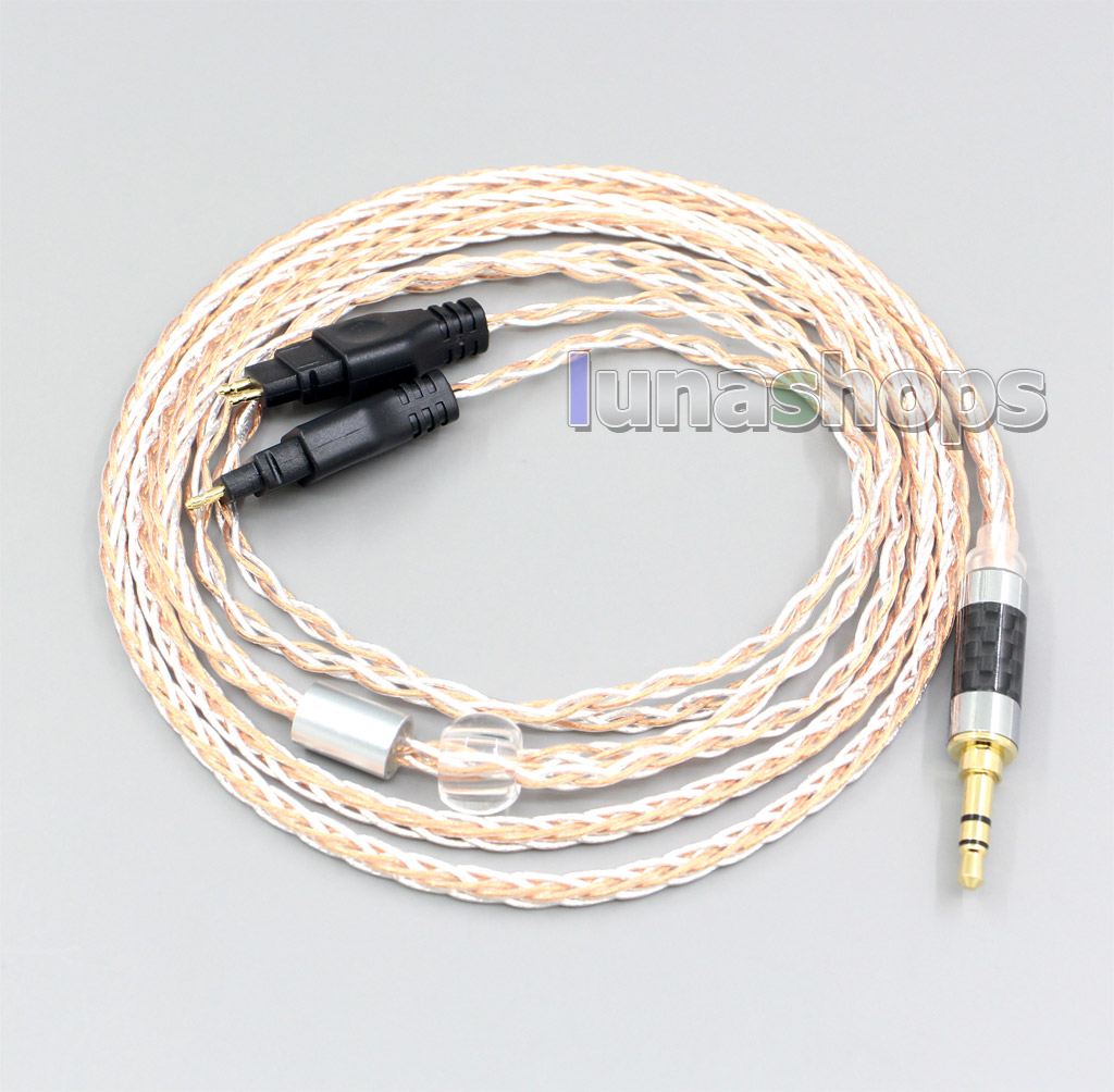 XLR 6.5mm 4.4mm 2.5mm 800 Wires Silver + OCC Headphone Cable For Sennheiser HD580 HD600 HD650 HDxxx HD660S