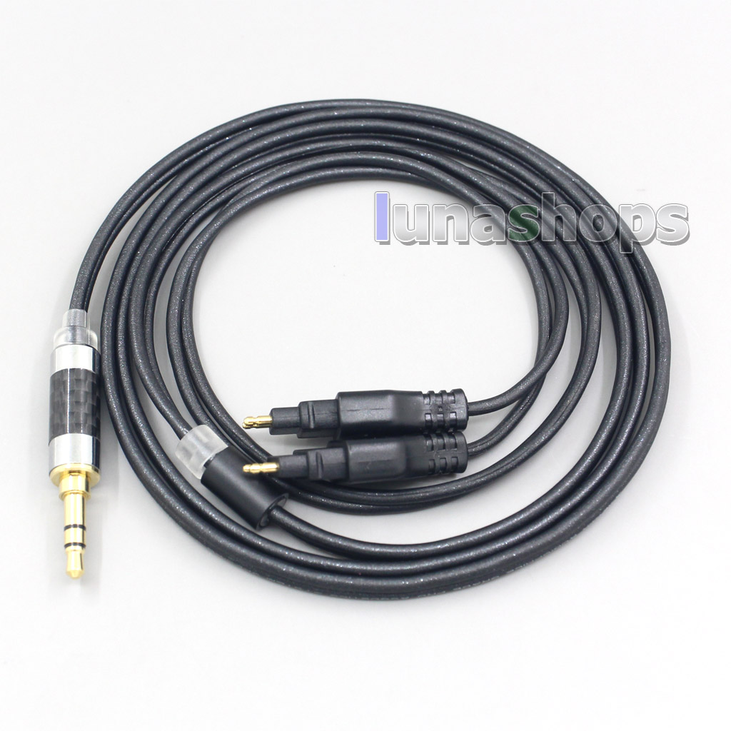 2.5mm 4.4mm XLR 3.5mm Black 99% Pure PCOCC Earphone Cable For Sennheiser HD580 HD600 HD650 HDxxx HD660S HD25-SP