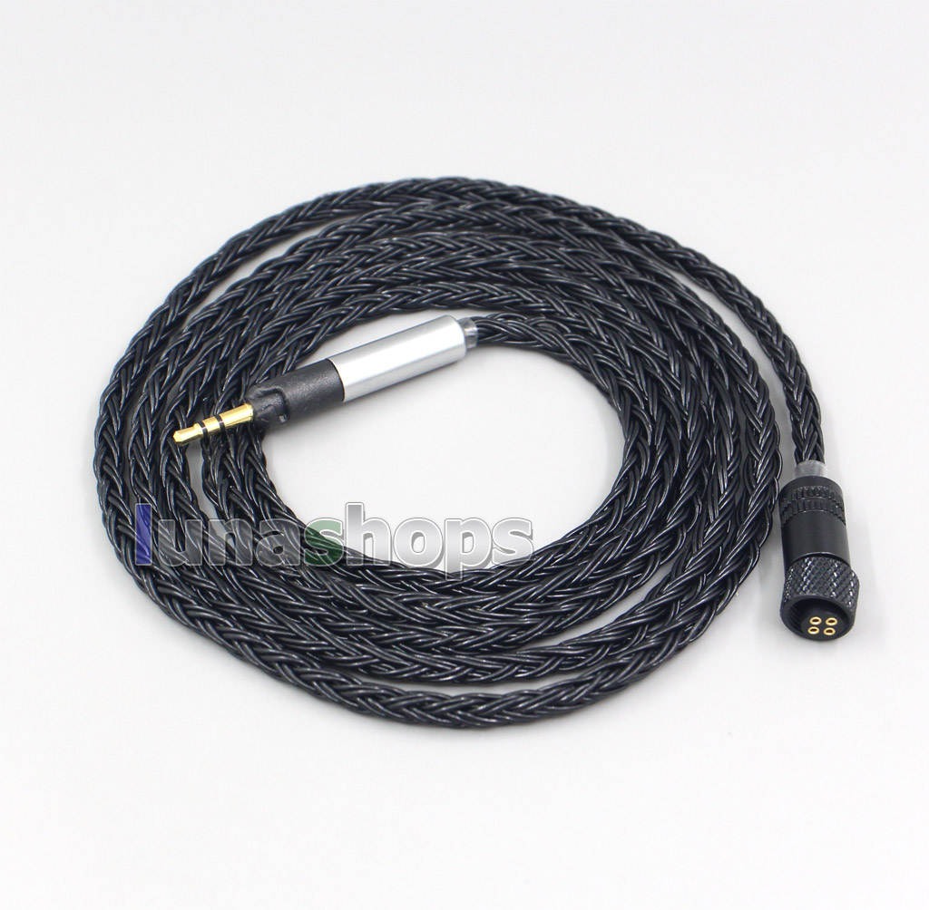 16 Core Black OCC Awesome All In 1 Plug Earphone Cable For Sennheiser HD598se HD559 hd569 hd579 hd599 hd558 hd518