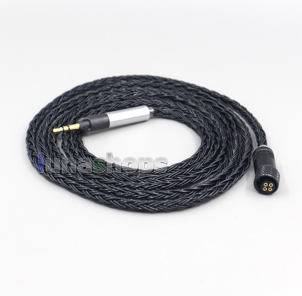 16 Core Black OCC Awesome All In 1 Plug Earphone Cable For Sennheiser HD598se HD559 hd569 hd579 hd599 hd558 hd518