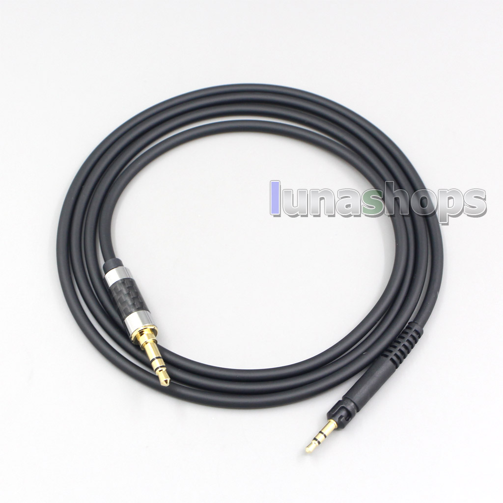 Full Black OFC Copper Wire Earphone Headphone Cable For Sennheiser HD6 HD7 HD8 MIX DJ HD595