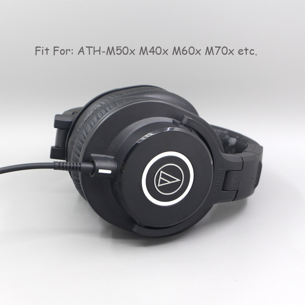 Full Black OFC Copper Wire Earphone Headphone Cable For Sennheiser HD6 HD7 HD8 MIX DJ HD595