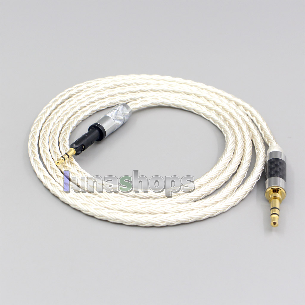 16 Core OCC Silver Plated Headphone Earphone Cable For Sennheiser HD6 HD7 HD8 MIX DJ HD595 Headphone Headset