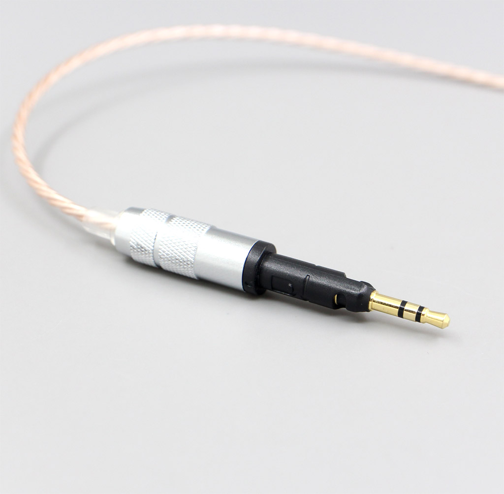 Hi-Res Brown XLR 3.5mm 2.5mm 4.4mm Earphone Cable For Sennheiser HD6 HD7 HD8 MIX DJ HD595 Headphone