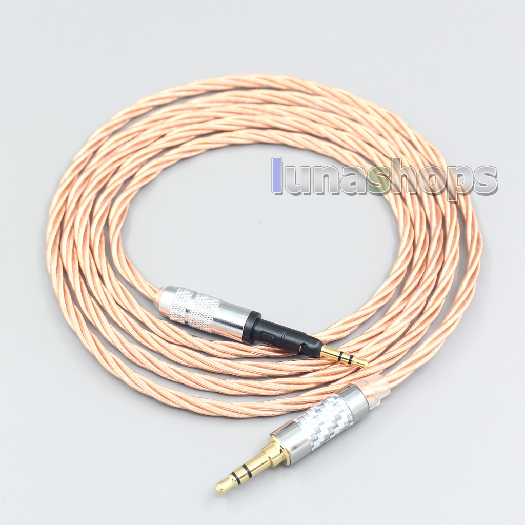 Silver Plated OCC Shielding Coaxial Earphone Cable For Sennheiser HD6 HD7 HD8 MIX DJ HD595 Headphone Headset