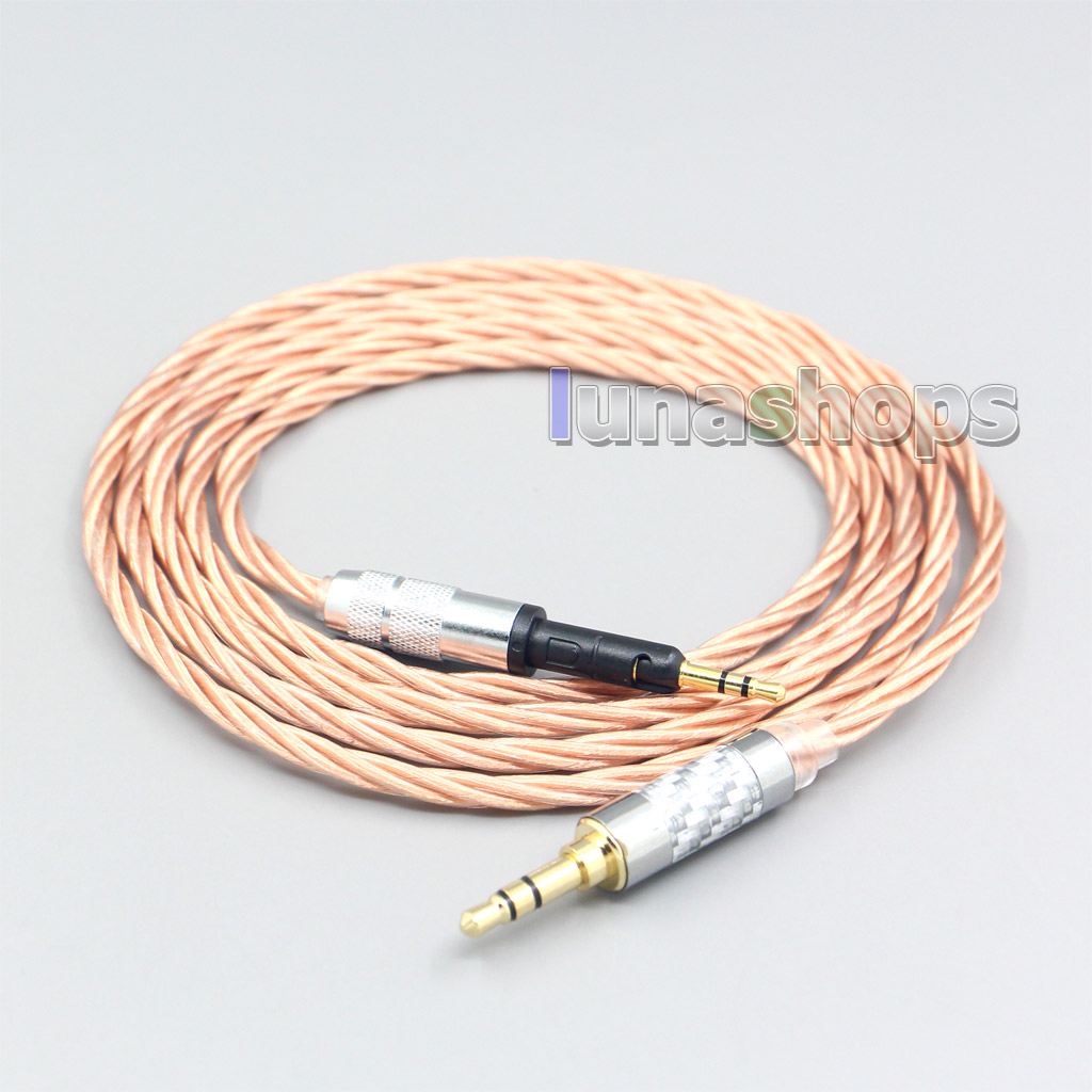 Silver Plated OCC Shielding Coaxial Earphone Cable For Sennheiser HD6 HD7 HD8 MIX DJ HD595 Headphone Headset