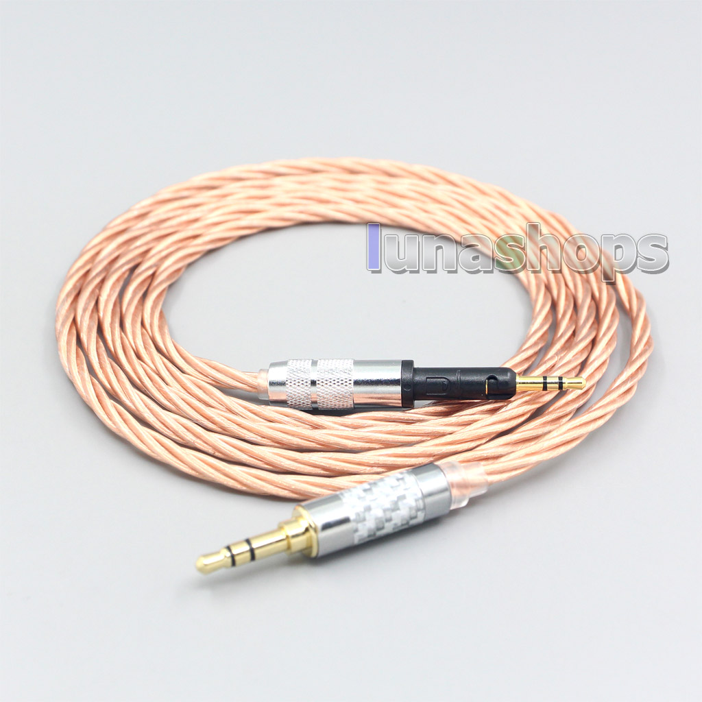Silver Plated OCC Shielding Coaxial Earphone Cable For Sennheiser HD6 HD7 HD8 MIX DJ HD595 Headphone Headset