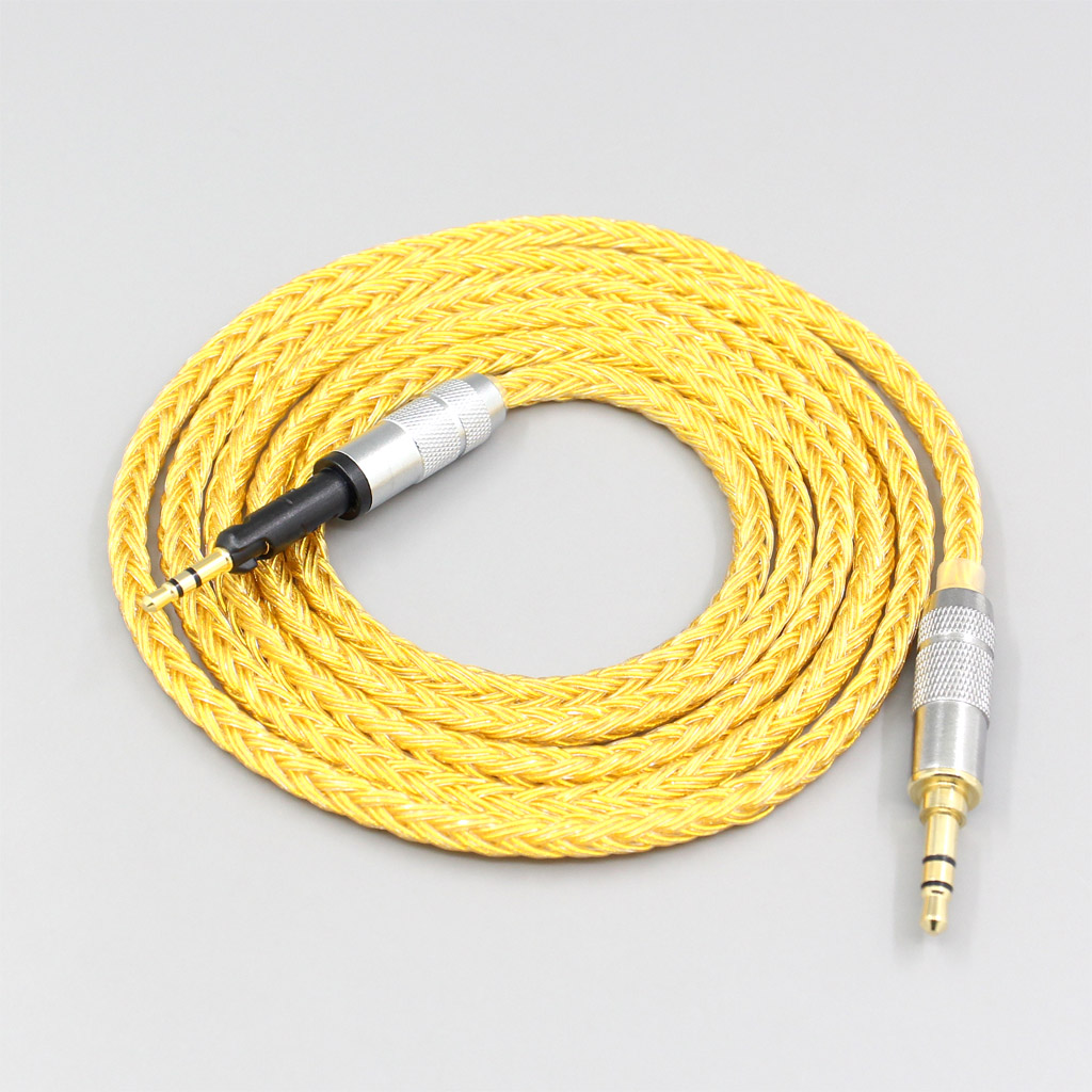 16 Core OCC Gold Plated Headphone Cable For Sennheiser HD6 HD7 HD8 MIX DJ HD595 Earphone
