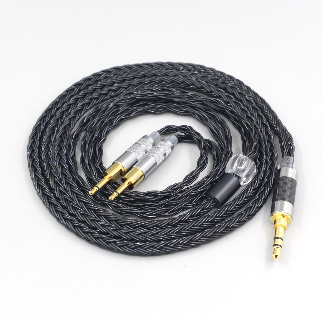 16 Core 7N OCC Black Braided Earphone Cable For Sennheiser HD700 Headphone 2.5mm pin