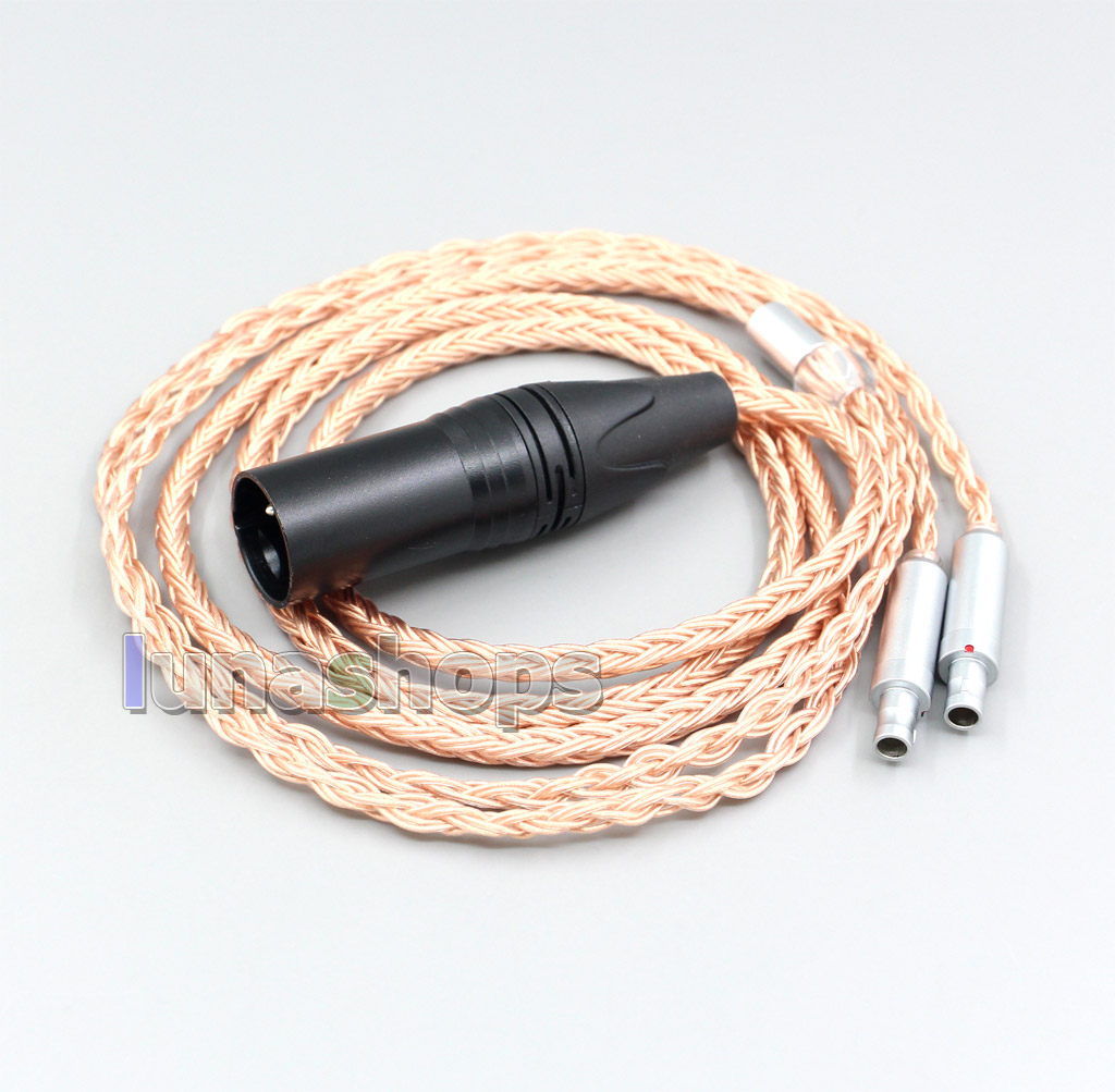 XLR 3 4 Pole 6.5mm 16 Core 7N OCC Headphone Cable For Sennheiser HD800 HD800s HD820s HD820 Enigma Acoustics Dharma D1000