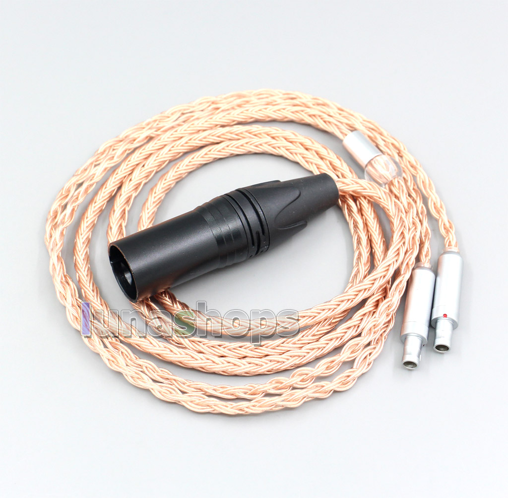 XLR 3 4 Pole 6.5mm 16 Core 7N OCC Headphone Cable For Sennheiser HD800 HD800s HD820s HD820 Enigma Acoustics Dharma D1000