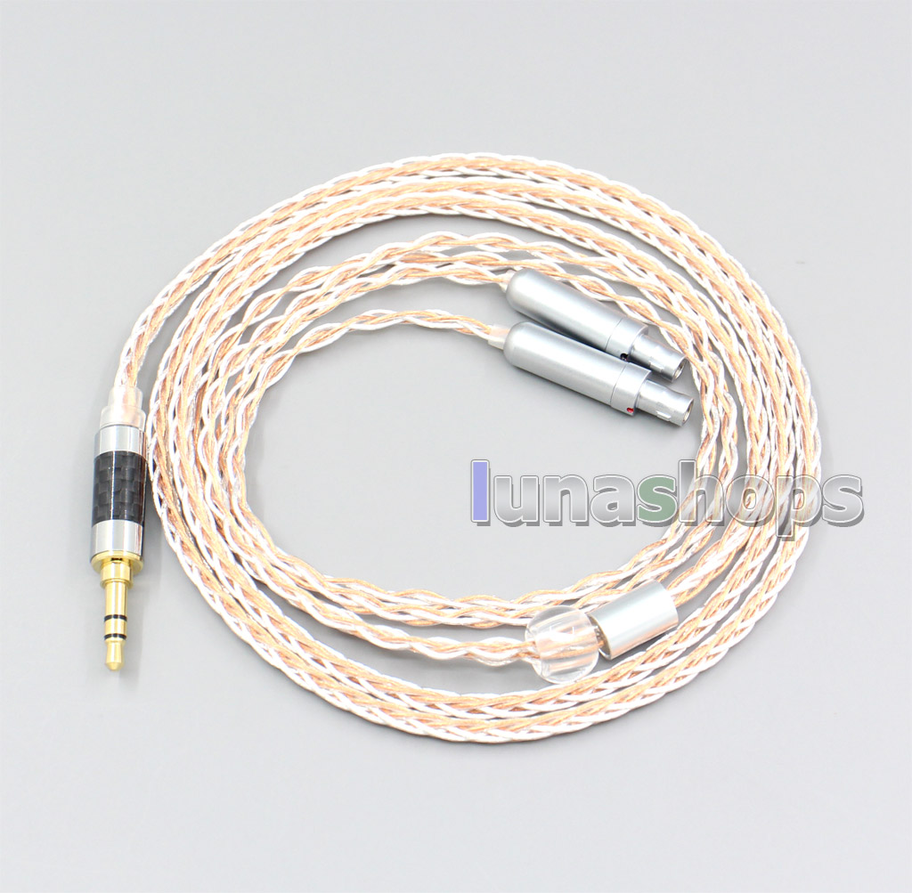 XLR 6.5mm 4.4mm 800 Wires Silver + OCC Headphone Cable For Sennheiser HD800 HD800s HD820s HD820 Enigma Acoustics Dharma D1000