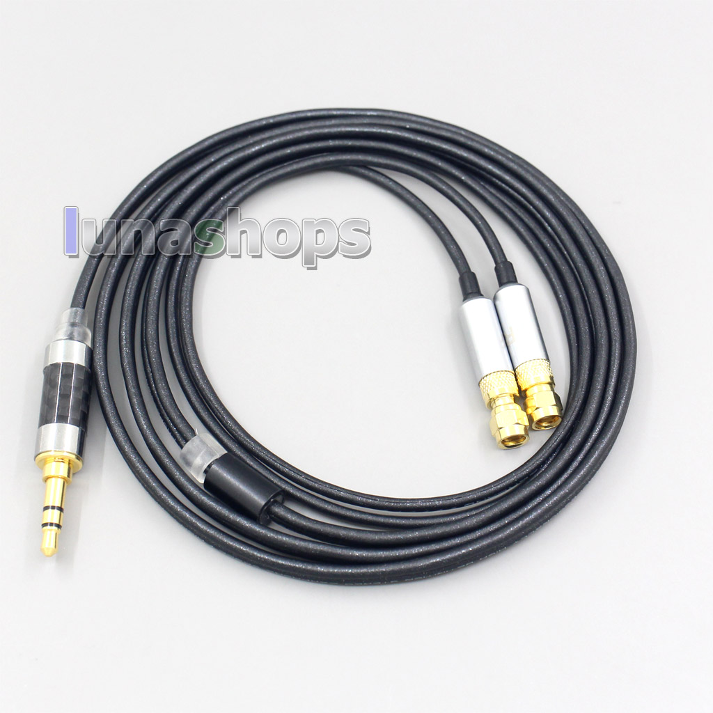 2.5mm 3.5mm 4.4mm XLR Black 99% Pure PCOCC Earphone Cable For HiFiMan HE400 HE5 HE6 HE300 HE4 HE500 HE6