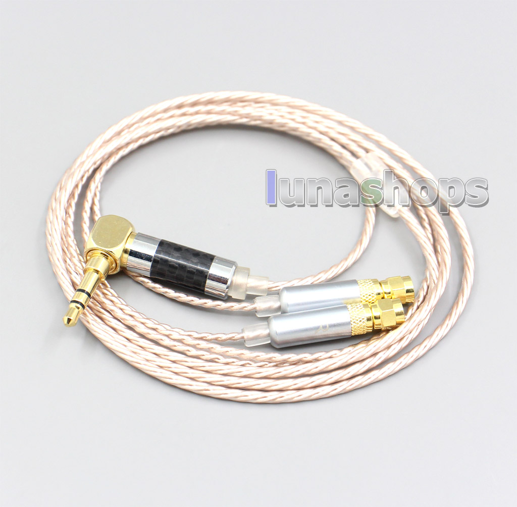 Hi-Res Brown XLR 3.5mm 2.5mm 4.4mm Earphone Cable For HiFiMan HE400 HE5 HE6 HE300 HE4 HE500 HE6
