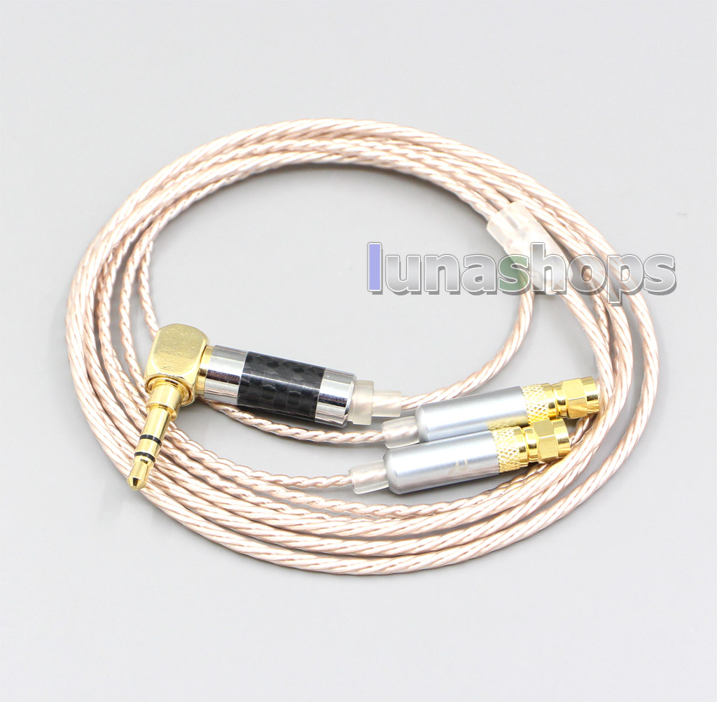 Hi-Res Brown XLR 3.5mm 2.5mm 4.4mm Earphone Cable For HiFiMan HE400 HE5 HE6 HE300 HE4 HE500 HE6