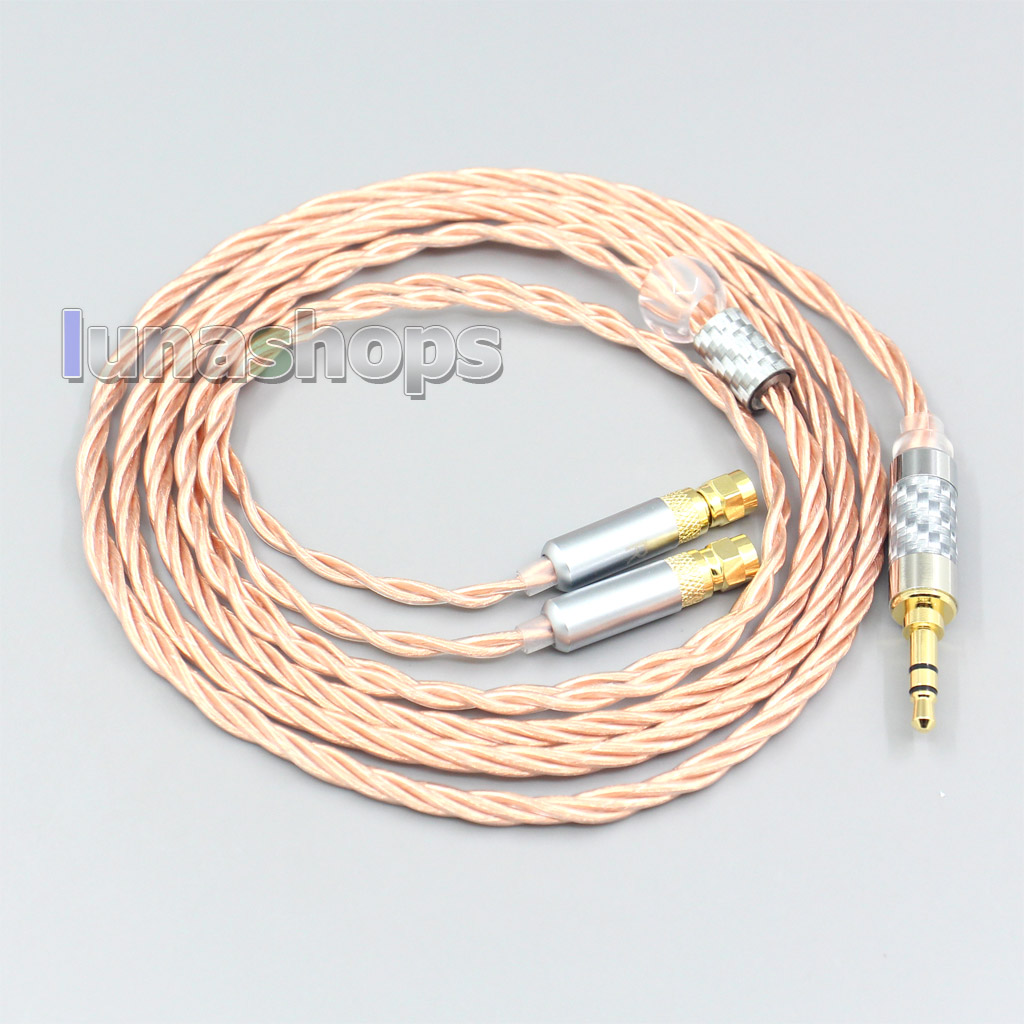 Silver Plated OCC Shielding Coaxial Earphone Cable For HiFiMan HE400 HE5 HE6 HE300 HE4 HE500 HE6