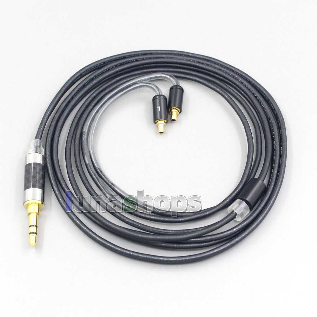 2.5mm 4.4mm XLR 3.5mm Black 99% Pure PCOCC Earphone Cable For Sennheiser IE400 IE500 Pro