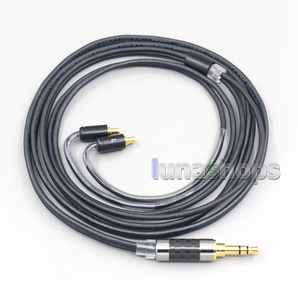 2.5mm 4.4mm XLR 3.5mm Black 99% Pure PCOCC Earphone Cable For Sennheiser IE400 IE500 Pro