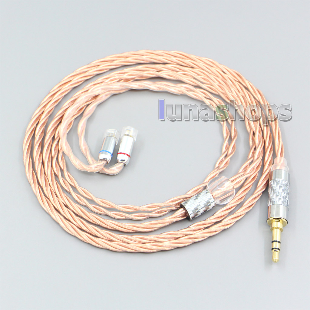 Silver Plated OCC Shielding Coaxial Earphone Cable For Sennheiser IE8 IE8i IE80 IE80s Metal Pin