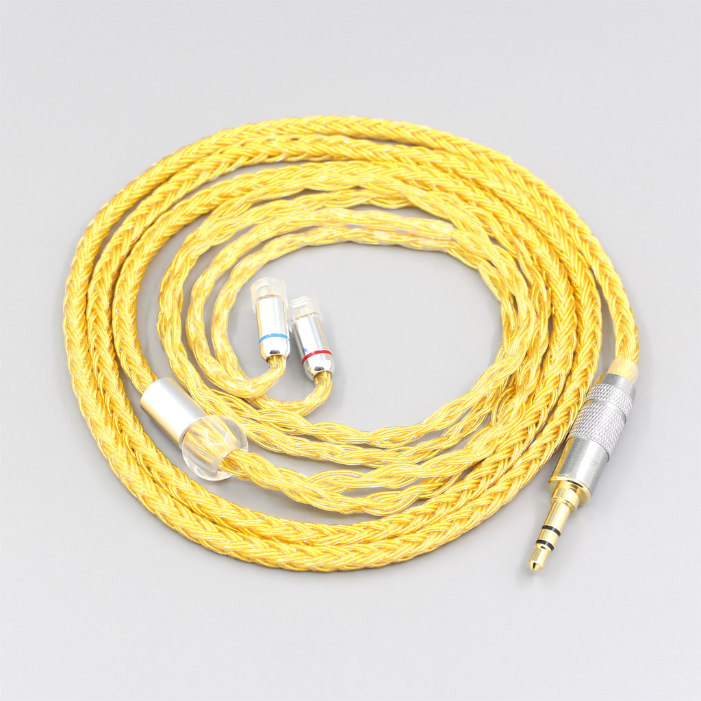 16 Core OCC Gold Plated Braided Earphone Cable For Sennheiser IE8 IE8i IE80 IE80s Metal Pin