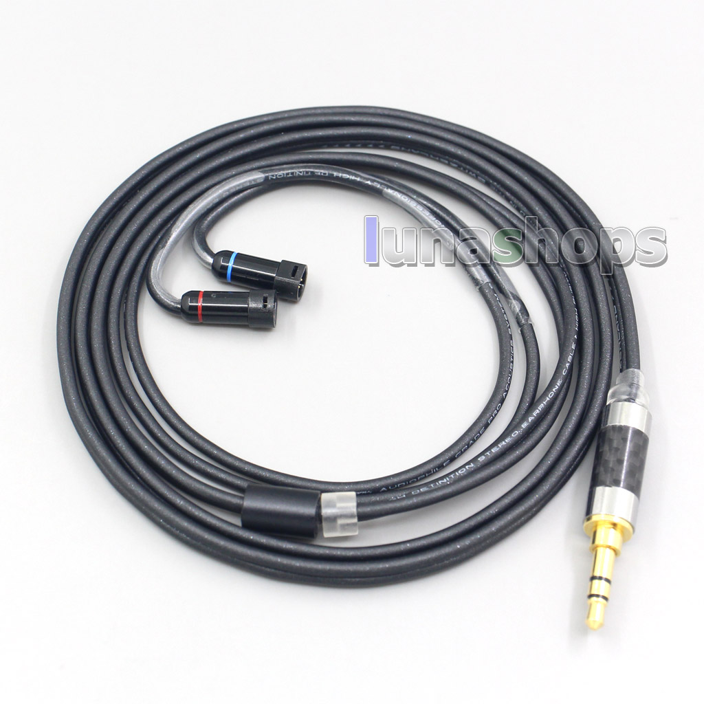 2.5mm 4.4mm XLR 3.5mm Black 99% Pure PCOCC Earphone Cable For Sennheiser IE8 IE8i IE80 IE80s Metal Pin