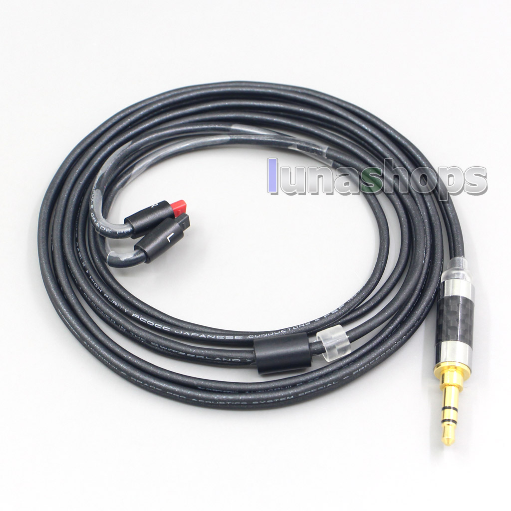 2.5mm Black 99% Pure PCOCC Earphone Cable For Audio-Technica ATH-IM50 IM70 ath-IM01 ath-IM02 ath-IM03 ath-IM04