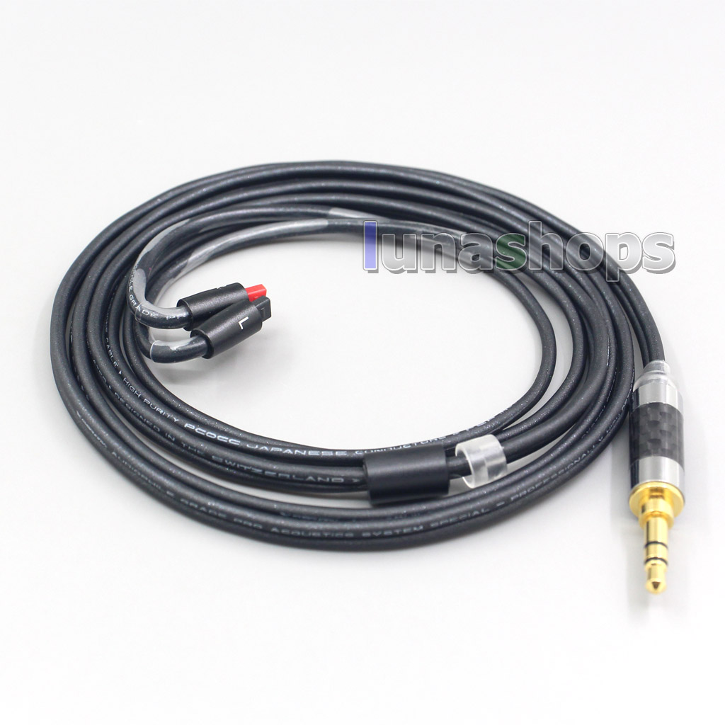 2.5mm Black 99% Pure PCOCC Earphone Cable For Audio-Technica ATH-IM50 IM70 ath-IM01 ath-IM02 ath-IM03 ath-IM04