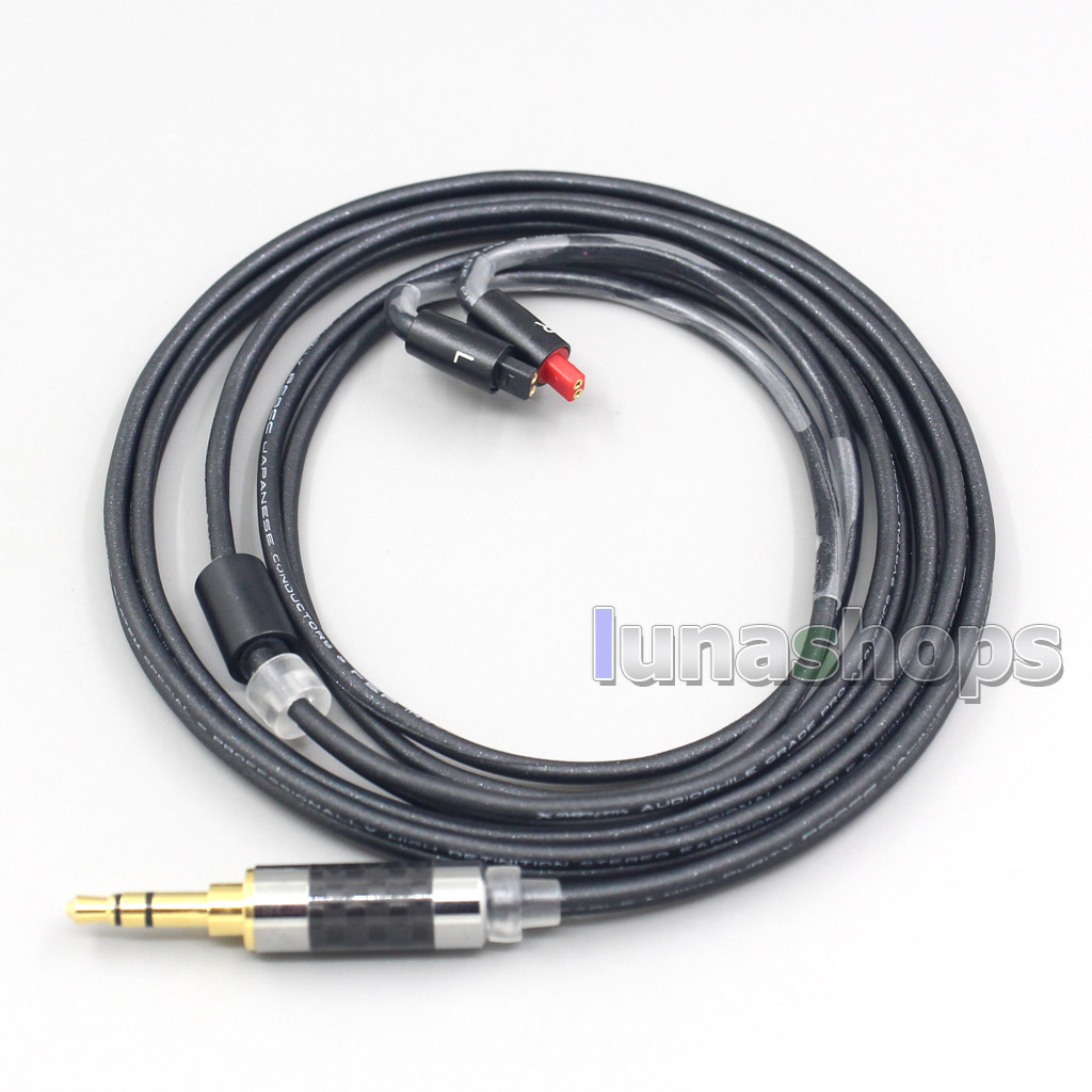 2.5mm Black 99% Pure PCOCC Earphone Cable For Audio-Technica ATH-IM50 IM70 ath-IM01 ath-IM02 ath-IM03 ath-IM04